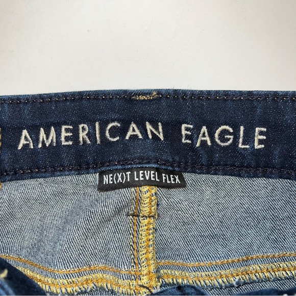 American Eagle Next Level Flex Mid Rise Skinny Jeans Sz 28x30 - Picture 4 of 11